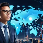 경쟁 분석 프레임워크를 활용한 의사결정 전략 - **Prompt:** "A diverse group of professional business individuals, dressed in modern business attire...