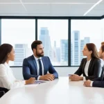 경쟁 분석 프레임워크와 산업의 변화에 대한 대응 - **Prompt for Customer Understanding and Empathy:**
    "A diverse group of five business professiona...