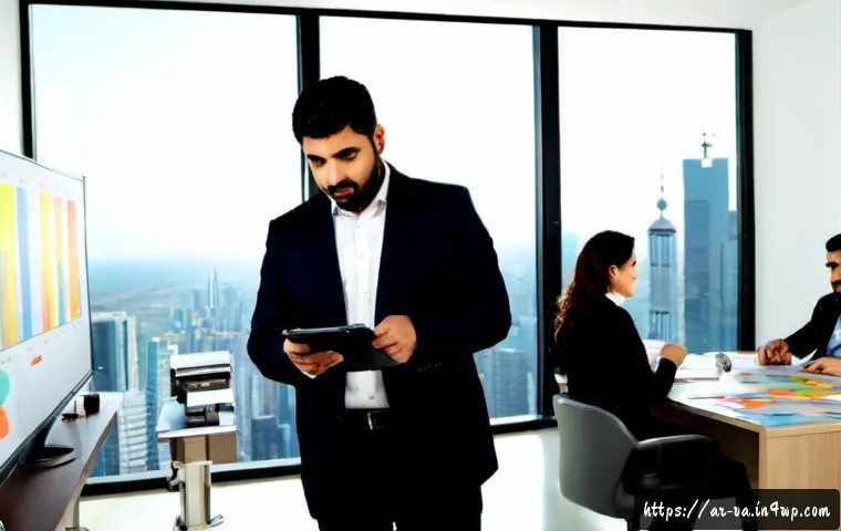 경쟁 분석 프레임워크 도입 시 자주 하는 실수 - Photorealistic Middle Eastern business team in a modern Gulf-region office making a flawed competiti...
